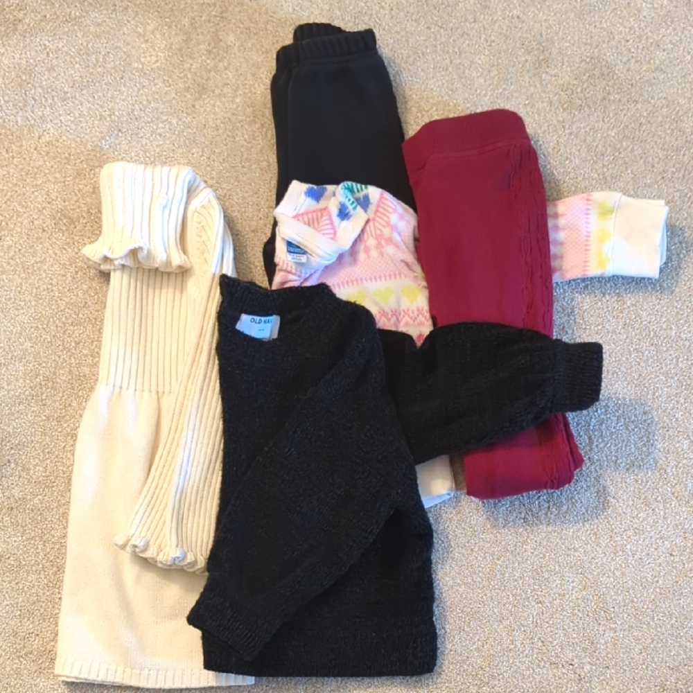 Bundle Of 6 Warm/fall Clothes Size 5/6